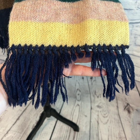 Vintage Rooster of Scotland Wool Scarf 100% Shetland Wool Fringed Unisex - Picture 3 of 6